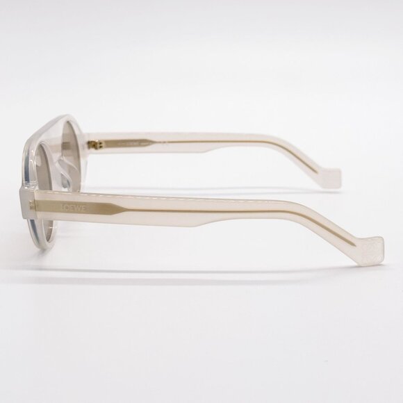 NEW LOEWE LW40020I 21E WHITE BROWN ROUND SUNGLASSES LOEWE - Picture 7 of 9